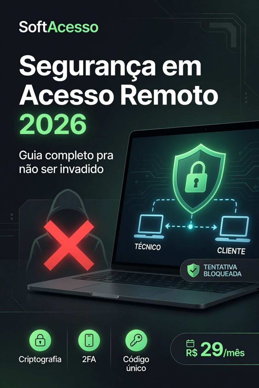 Segurança em acesso remoto 2026: guia completo para não ser invadido com criptografia, 2FA e código único